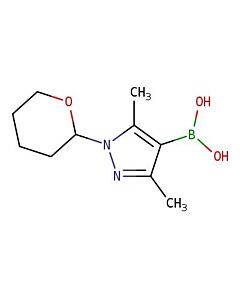 Astatech (3,5-DIMETHYL-1-(TETRAHYDRO-2H-PYRAN-2-YL)-1H-PYRAZOL-4-YL)BORONIC ACID; 0.25G; Purity 95%; MDL-MFCD12913940